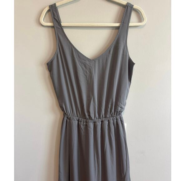 NWT Show Me Your Mumu Kendall Maxi Dress In Soft Charcoal Crisp Size XS - Picture 5 of 9